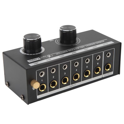 QH 06 6 Input 1 Output Audio Switcher 6 In 1 Out Audio Signal Selector CR