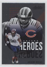 2021 Panini Absolute Unsung Heroes Akiem Hicks #UH16 m5e