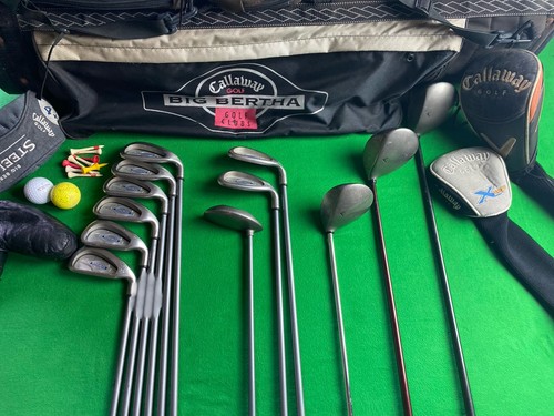 CALLAWAY⛳ X-14⛳FULL 13 SCHLÄGER GOLFSET⛳BAG⛳3-9 EISEN⛳SW⛳PW⛳PUTTER⛳DRIVER⛳3+4 HOLZ
