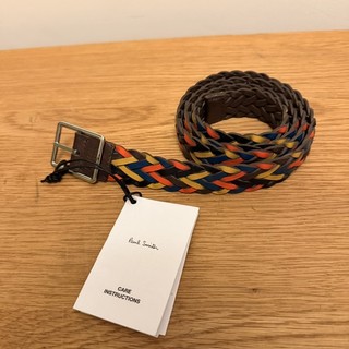 Paul Smith Mainline Mens Reversible Leather Woven Plait Belt 34” Hardly Worn 