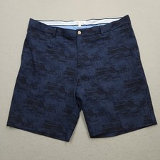 Peter Millar Shorts Mens 38 Blue Salem Course Crown Sport Stretch Golf Chinos 9"