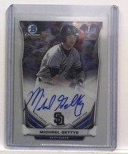 Michael Gettys Top Baseball Card  Autograph BCA-MG