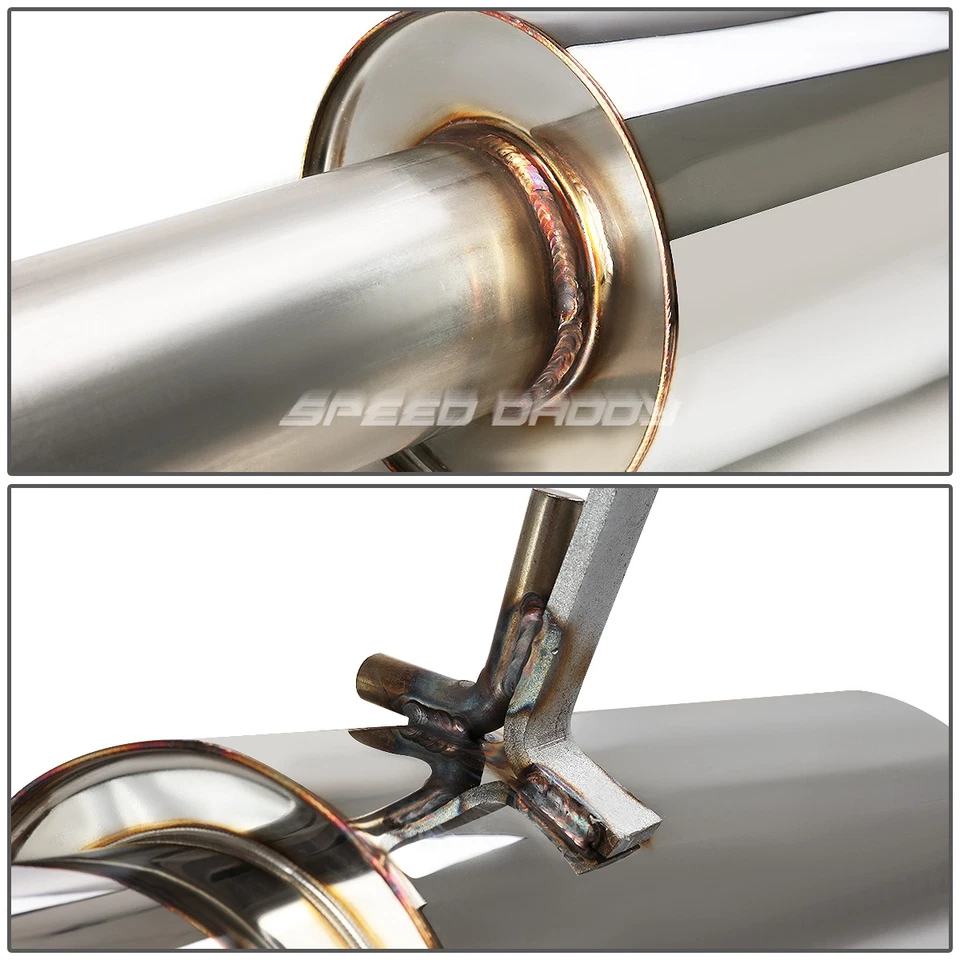 PARA 85-87 COROLLA GTS AE86 SISTEMA DE ESCAPE CATBACK INOXIDABLE CON PUNTA SILENCIADOR 3.5" Foto 3 de 4