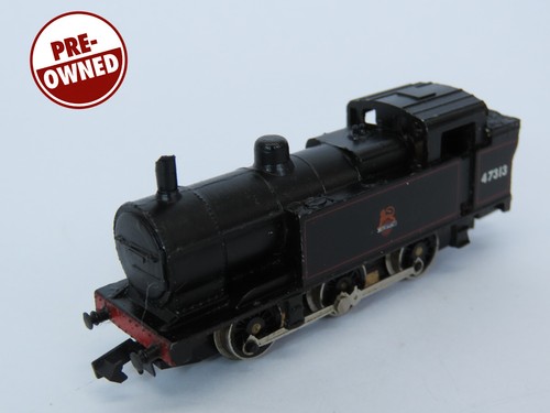 Spur N Farish 47313 BR schwarz 0-6-0 Tanklok gebrochener Schornstein UNVERPACKT (Mai59) | Zustand: Used