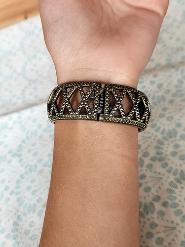 Heidi Daus Vintage Crystal Stainless Steel Peekaboo Watch w/ Swarovski Crystals - Picture 8 of 13