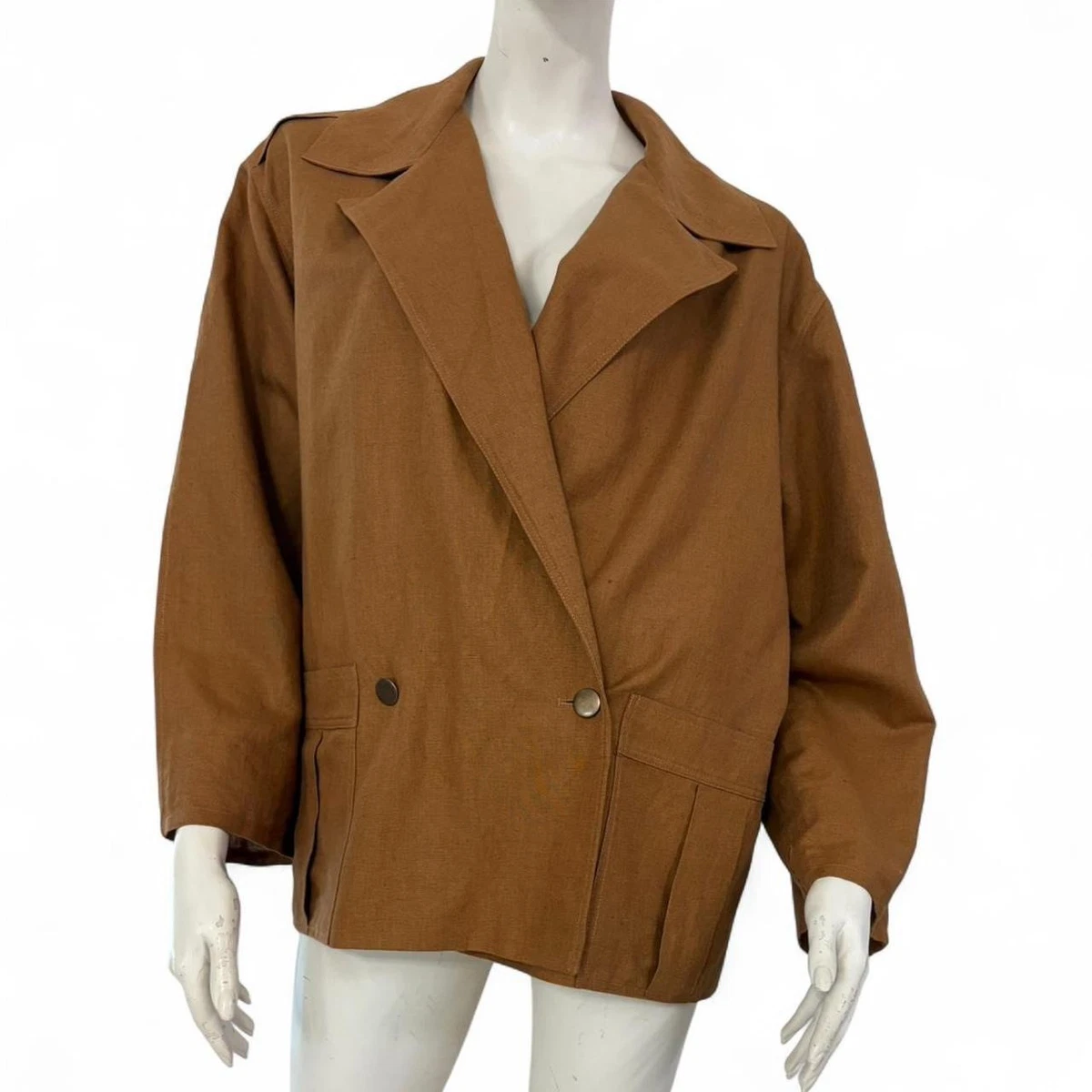 Veste Femme Luisa Spagnoli En Coton - Vert - Taille L/46 - Occasion Très Bon état