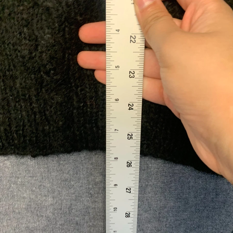 L.L. Suéter para mujer Bean talla L negro multicolor tejido floral vintage mezcla de lana Foto 4 de 4