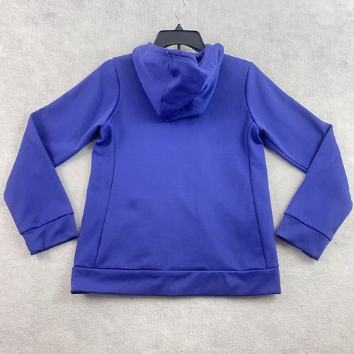Nike Hoodie Youth Size XL Girls Purple Blue Logo Full Zip Drawstring - Picture 9 of 14