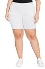 Just My Size Women’s Plus White 2 Pocket Shorts Size 3X NWT — photo 1