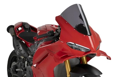 Écran Puig R-Racer pour Ducati PANIGALE V4R, PANIGALE V4, entre autres Teinté - Photo 1/2