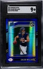 2024 Donruss Optic Caleb Williams Blue Hyper Prizm #201 PSA 9