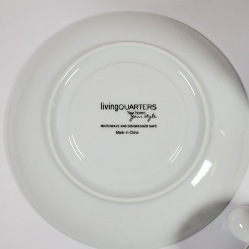 Living Quarters Tea for One Teekanne Tasse & Untertasse Rosa Rosenmuster 10oz - Bild 9 von 11
