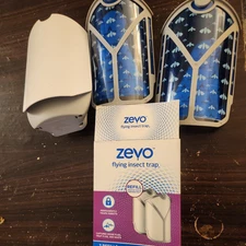 Zevo Flying Insect Trap (1 Plug-in Base Insect Trap + 3 Cartridges)