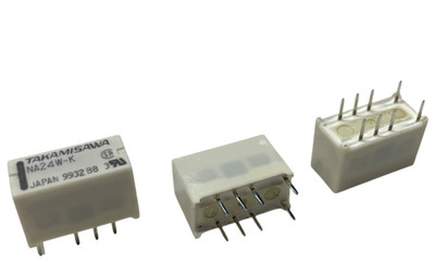 10-PCS Takamisawa NA24W-K Miniature Signal Relay DPDT 2A 24V / V23079A1005B301