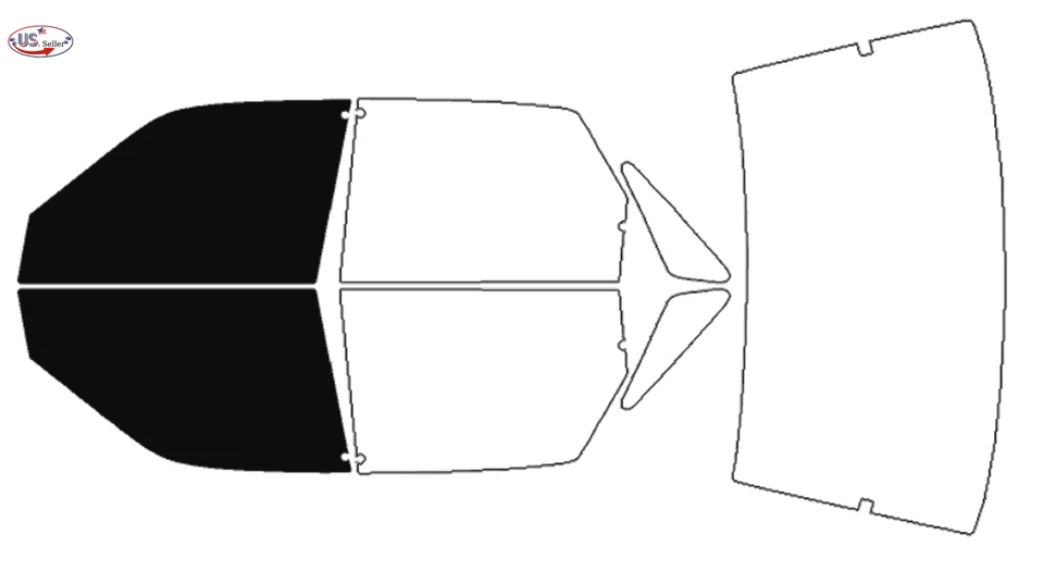 Kit de película de tinte de ventana de 2 capas precortada personalizada computarizada para Mazda 626 1988-1992 Foto 2 de 4
