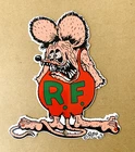 VINTAGE RATFINK R.F. RAT SERVICE OIL GASOLINE PUMP GAS STATION PORCELAIN SIGN
