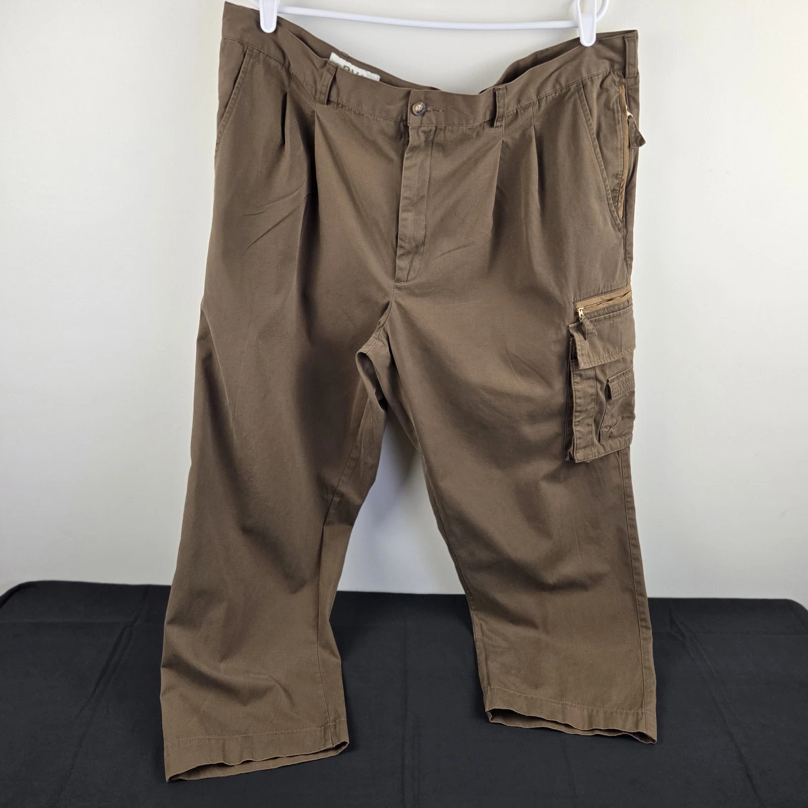 Vintage Orvis Pants Mens 42x27 Brown Multi Pocket Hunting Fishing Outdoor