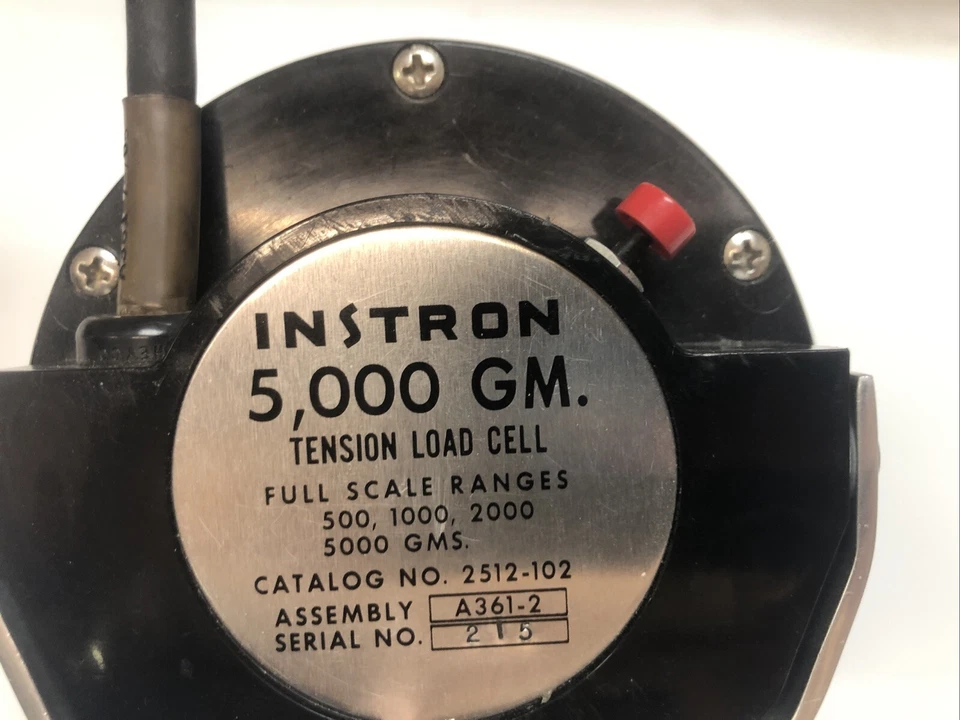 1 celda de carga de tensión Instron 5.000 GM 2511-101 usada, A361-2, rango a escala completa Foto 2 de 4