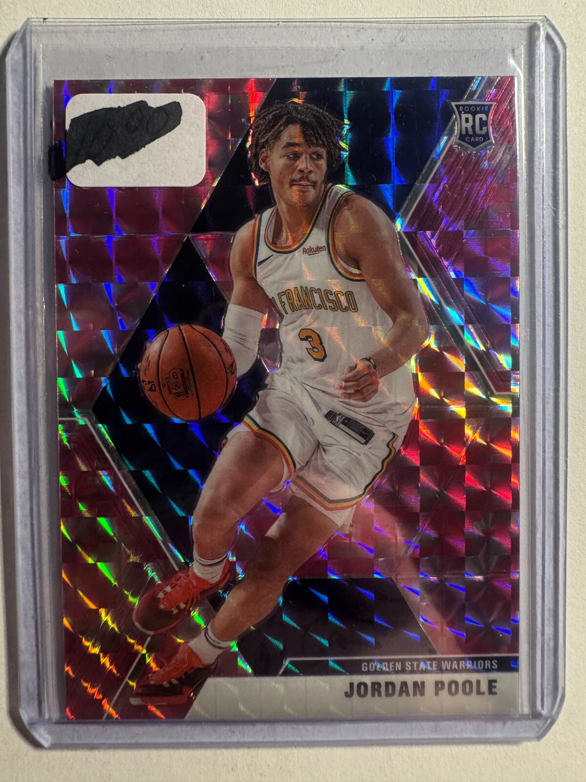 K265,329 - 2019-20 Panini Mosaic Mosaic Pink Camo #228 Jordan Poole