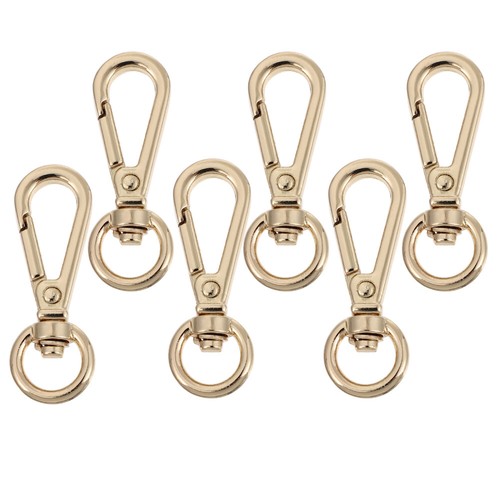 6 Pcs Luggage Hardware Dog Buckle Bag Chain Link Clip Buckles Handbag Belt