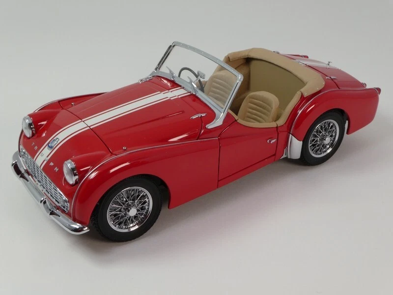 Kyosho Triumph TR3A Rouge 1958 1/18 08032R - Photo 2/4