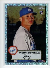 2021 Topps Chrome Platinum Anniversary Mini Diamond Victor Gonzalez Dodgers /70