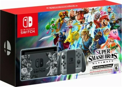 Nintendo Switch Super Smash Bros Ultimate Edition Console Bundle-image