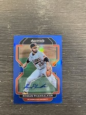 2022 Panini Prizm Draft Picks-Roman Phansalkar #PDP208-Blue Auto #5/99