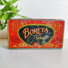 1930er Vintage Goodwins Boreta Seife Werbedose Manchester England TB1545