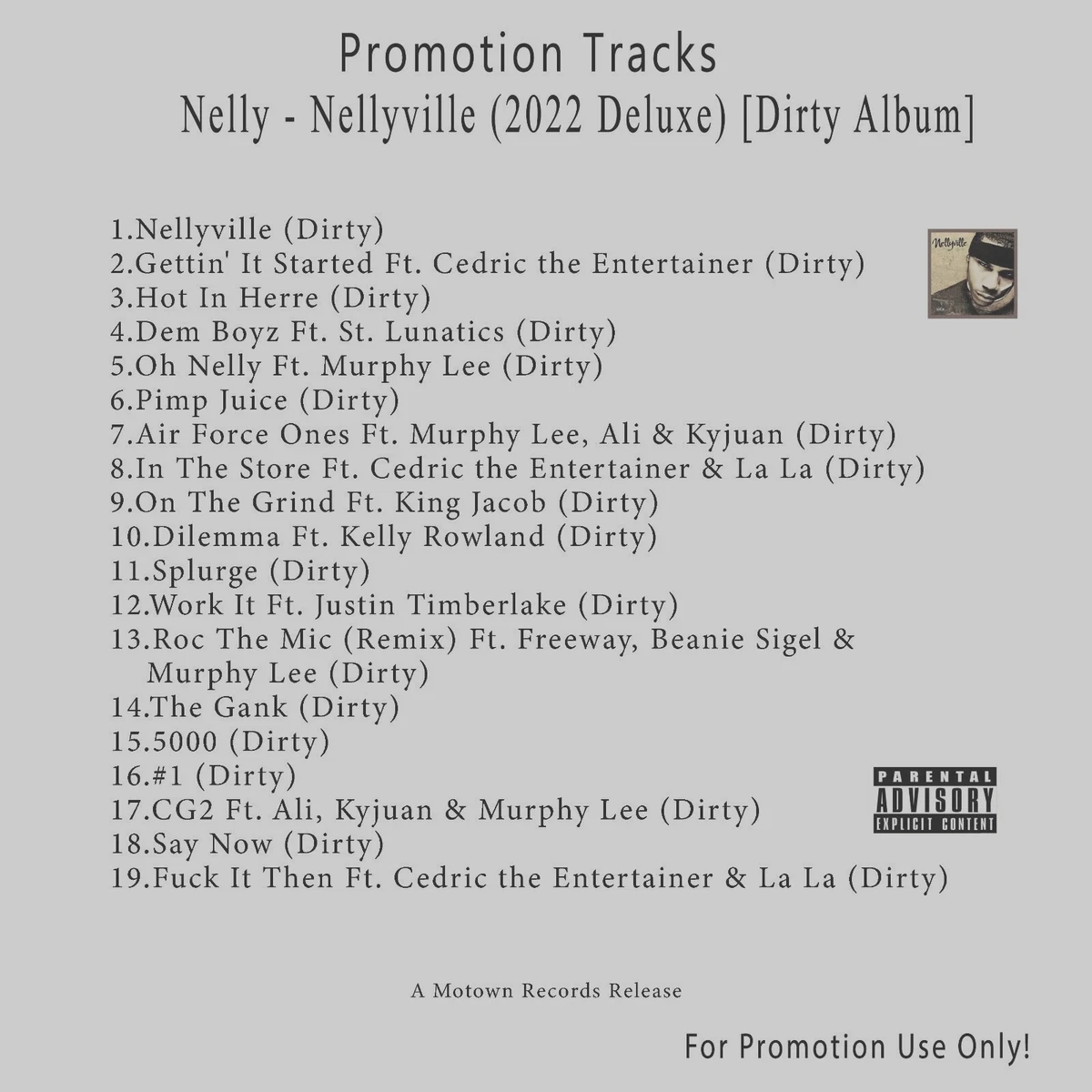 CD Rap & Hip-Hop, Pop Promo. Nelly - Nellyville (2022 Deluxe) [DIRTY Album]  | eBay