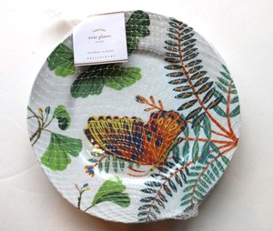 Pottery Barn Brand New Set Of 4 Evie Butterfly Floral Melamine