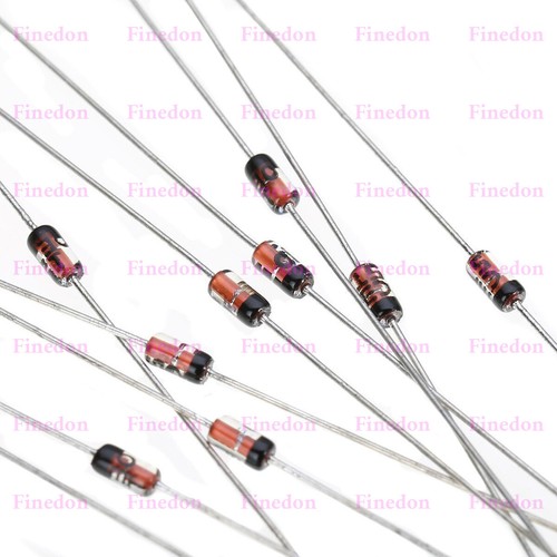 Diodo Zener BZX55C 0,5W 1/2W 500mW DO-35 vari valori 5 o 10 confezioni venditore UK - Foto 2 di 4