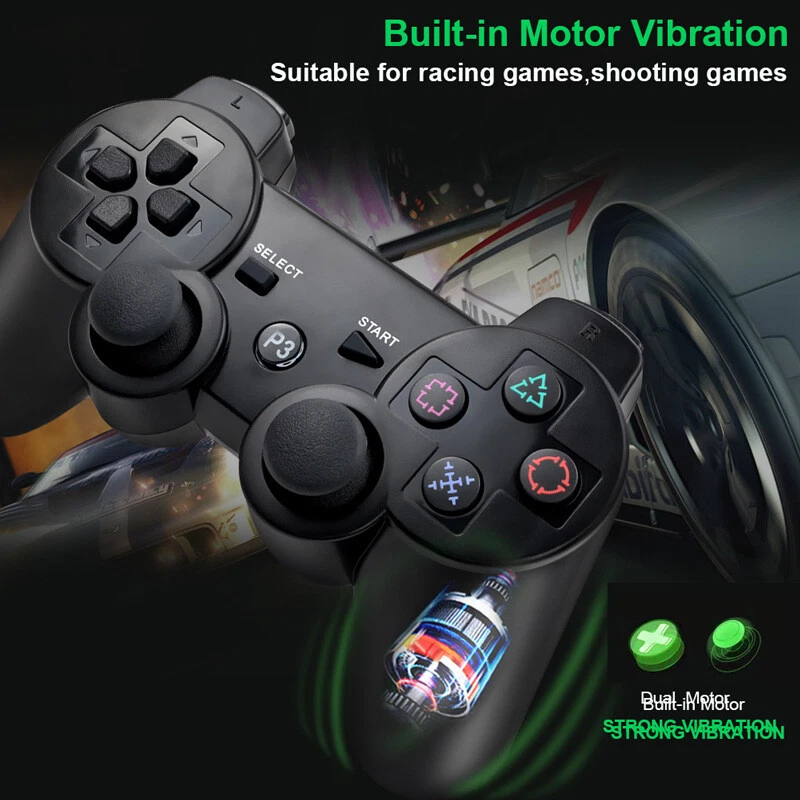 Wireless Bluetooth Video Game Controller Pad Black For PC PS3 PlayStation 3 - Image 4 of 4