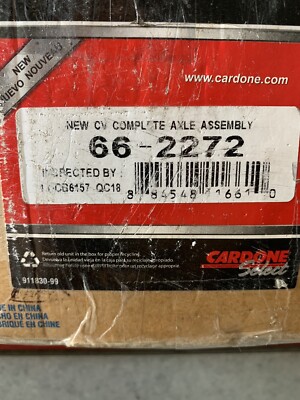 CV Axle Shaft-Auto Trans Front Left Cardone 66-2272