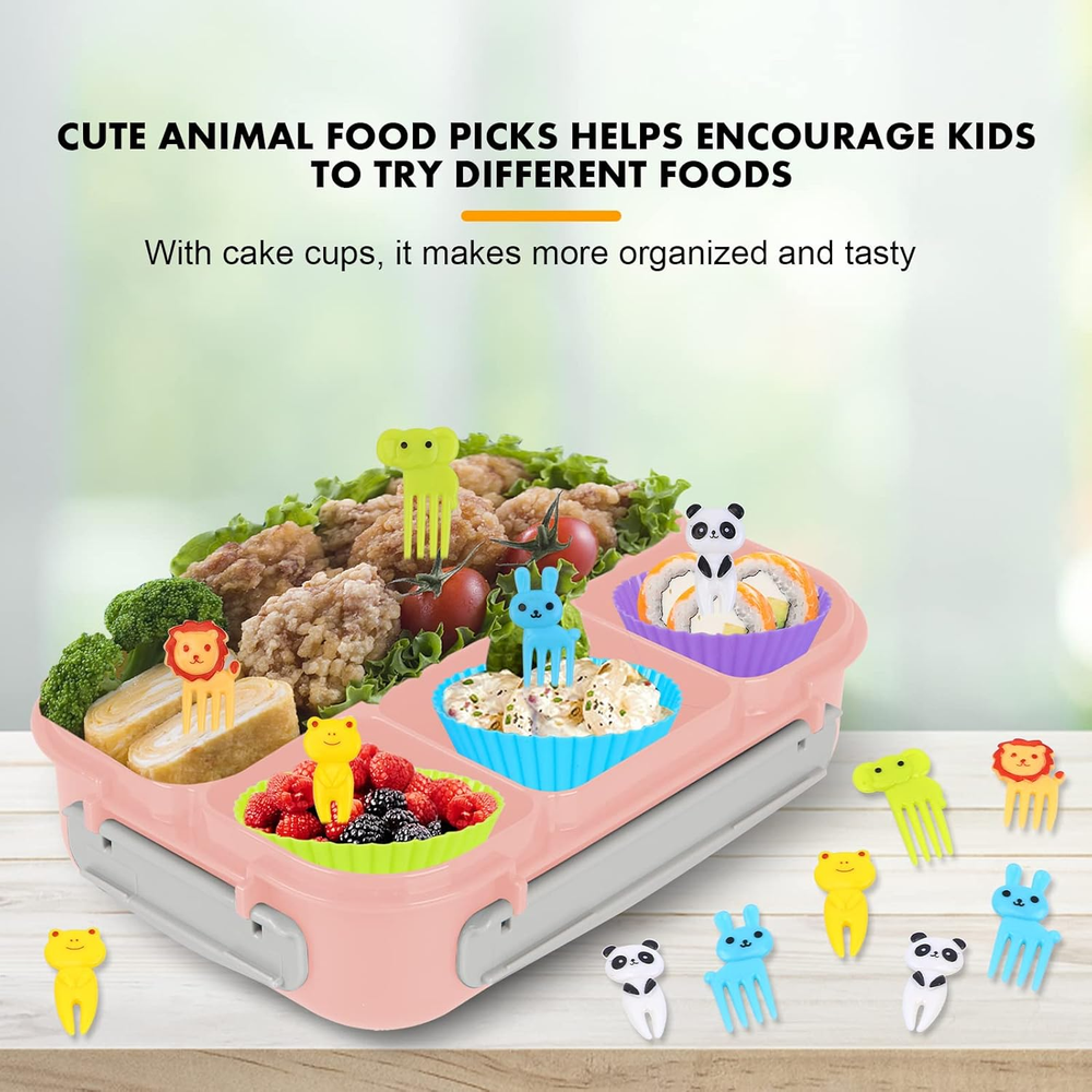 1300ML Bento Box with 4 Compartments for Kids and Adults – Insulated Lunch Box