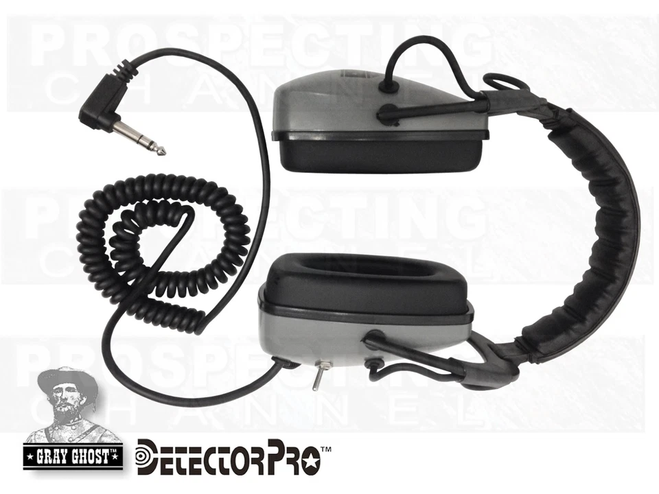 Gray Ghost Original Metal Detector Headphones 1/4" Jack DetectorPro 150 OHMS new - Image 2 of 3