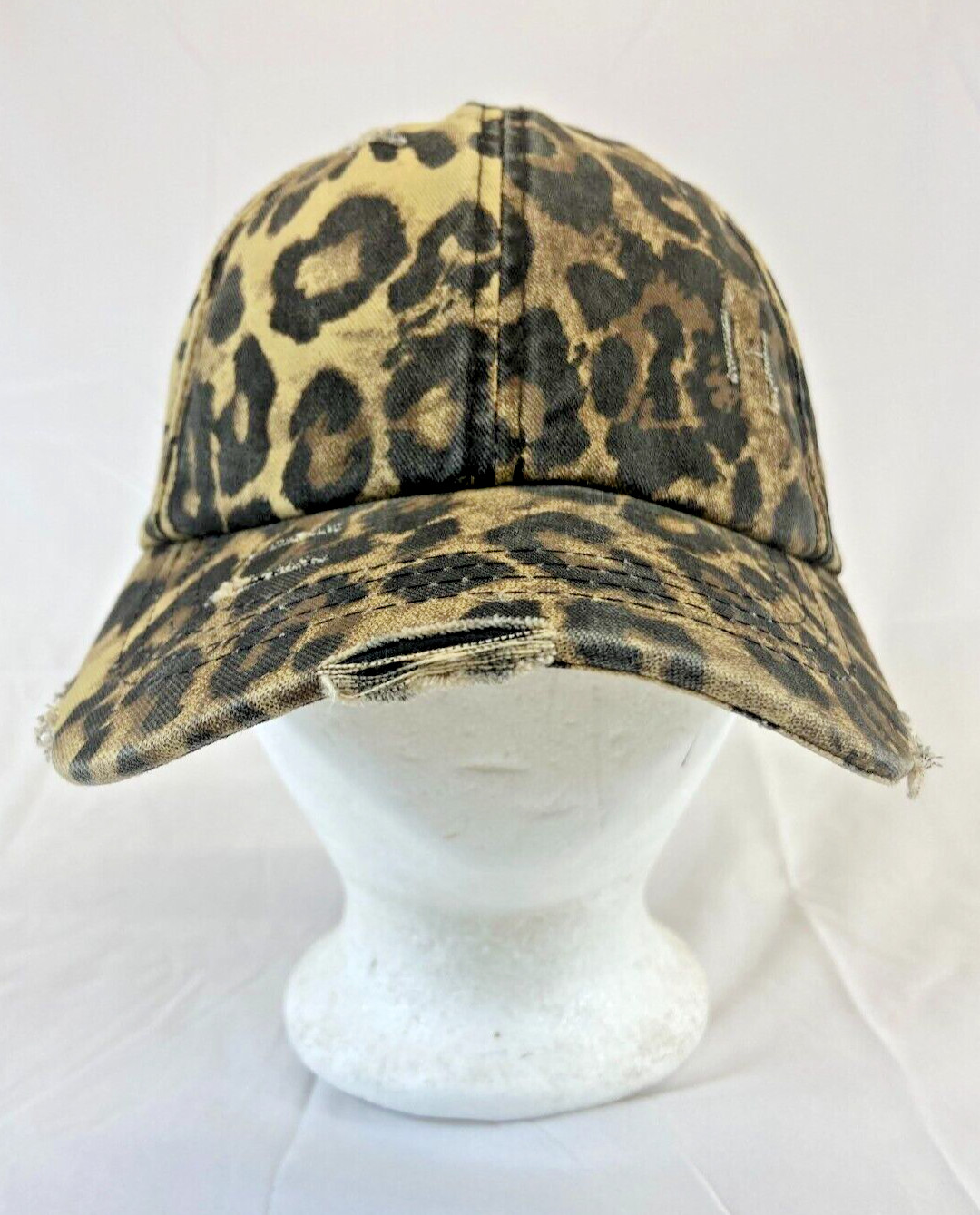 Womens Leopard Print Baseball Cap Strapback Hat P… - image 1