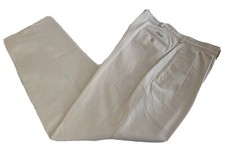 Men’s POLO by Ralph Lauren Pleated Front Chino Khaki Pants Sz 36x30(Altered)