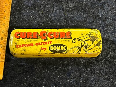 Romac Puncture Repair Tin Kit Outfit Item Curios Retro Advertising Cycling 26