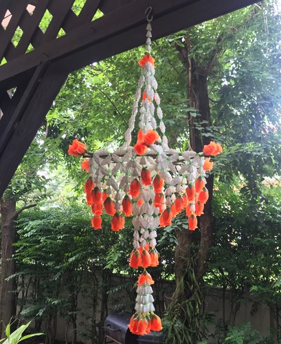 Thai Ancient Style Handmade Hanging Flowers Raya Noi Home Decor Gift Small Size - 第 5/30 張圖片
