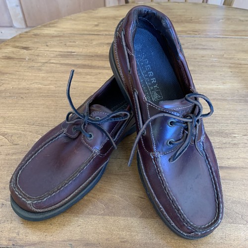 Mens Sperry Camp Moccasins Brown Size 11 M - Picture 6 of 12