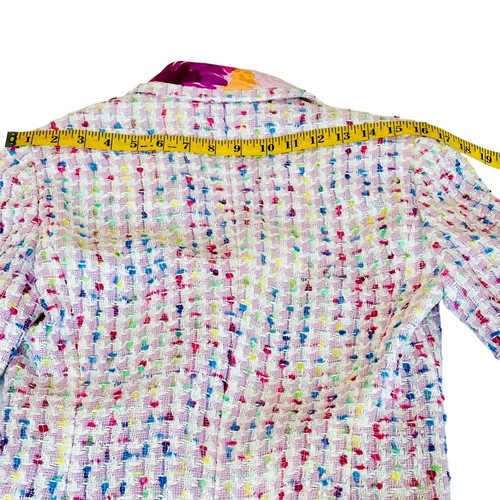 ESCADA NUEVA CON ETIQUETAS Chaqueta Blazer Multicolor Talla S EU 34 Primavera y Vacaciones Especial - Imagen 15 de 17