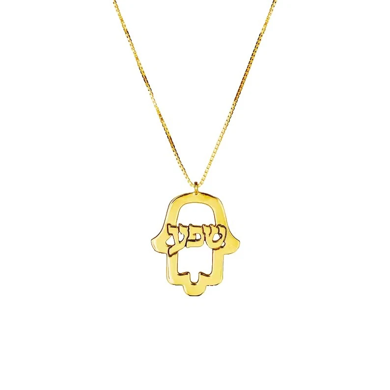 Chapado en Oro Amarillo Encanto Suerte Collares y colgantes De moda