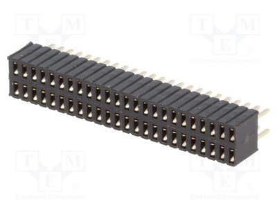 Steckverbinder Buchse – 6-polig, Gerade, 1,27 Mm Raster, THT, Vergoldet (CONNFLY DS1065-01-1*6S8BV)