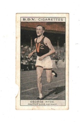 B.D.V. Cigarette Card Double Sided 1933 - George Hyde & J.P.Metcalfe