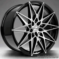 20 Zoll AW10 Alufelgen 9x20 5x114,3 ET40 schwarz frontpoliert für Kia und Mazda