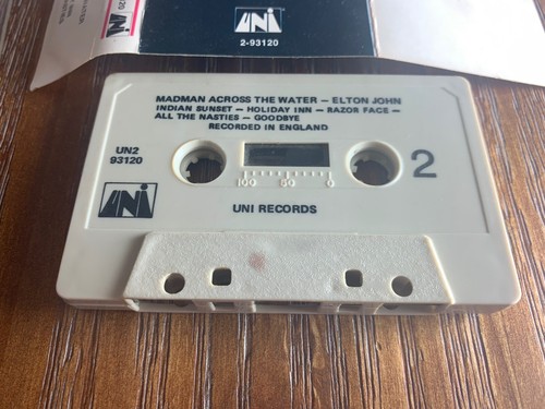 Elton John Madman Across The Water ORIGINAL 1971 US UNI Cassette Rare - Picture 4 of 5