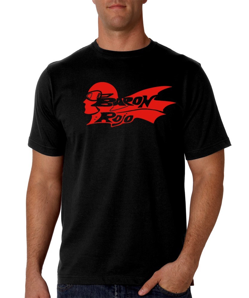 Camiseta chico hombre Baron rojo band T shirt men hard rock heavy spanish rock