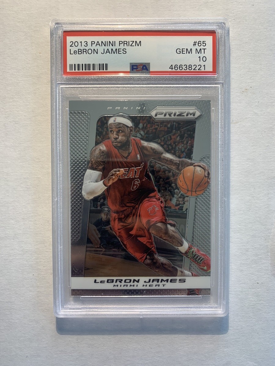 2013-14 Panini Prizm LeBron James #65 Base Heat Cavaliers Lakers 