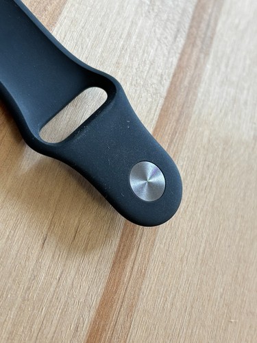 Original Apple Sportarmband 44/45mm M/L Mitternacht Midnight Black Schwarz 45 - Zdjęcie 8 z 9